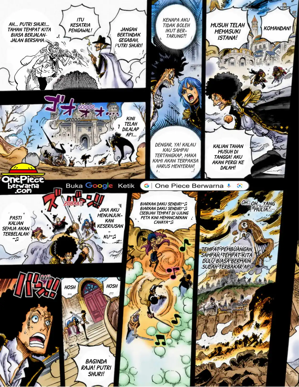 One Piece berwarna 1185 1186 1187 bahasa indonesia